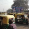 Embouteillage d'auto rickshaws à Agra
