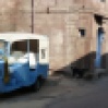 Même les rickshaw sont bleus!