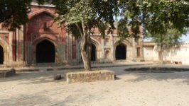 Les ruines du parc de l'archeological survey of India